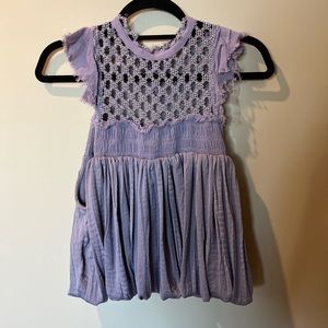 Free people lavender silky top